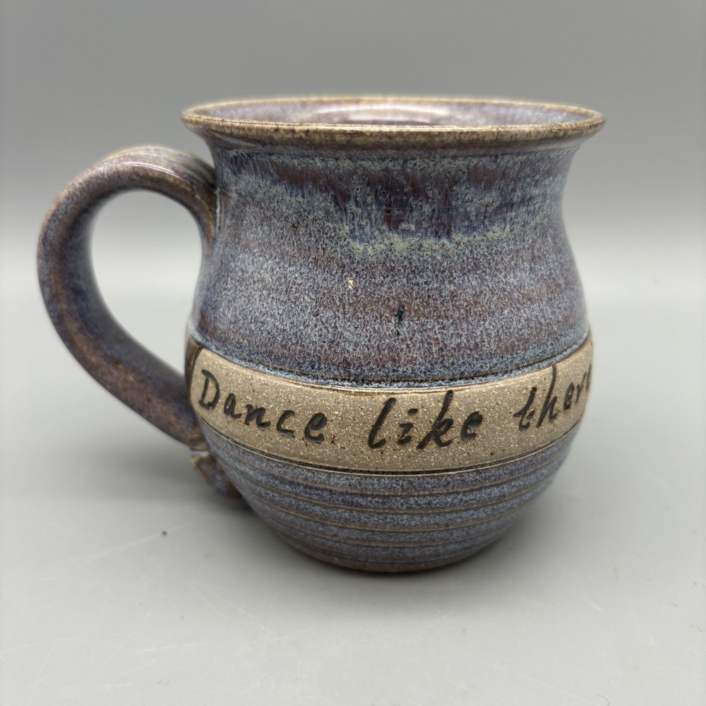 Studio Pottery Mug "Dance Like There's‎ Nobody Watching"